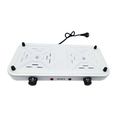 Електроплита спіральна на 2 комфорки Hot Plate A-PLUS Біла