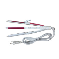 Плойка-праска-гофре Kemei JB-KM-2208 3в1 Рожева