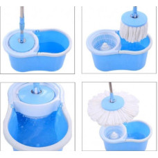 Комплект для прибирання відро та швабра з віджимом EasyMop 10л Синій