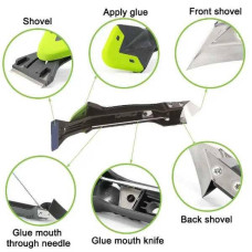 Силіконовий шпатель та скребок SILICON TOWEL SCRAPPER Зелений