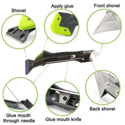 Силіконовий шпатель та скребок SILICON TOWEL SCRAPPER Зелений