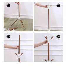 Підлогова вішалка-стійка для одягу Coat Rack Чорна
