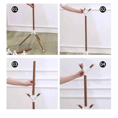 Підлогова вішалка-стійка для одягу Coat Rack Чорна