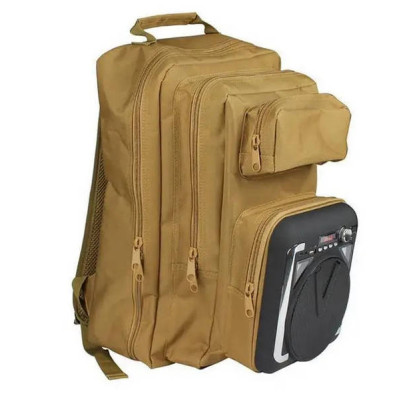 Рюкзак туристичний Оutdoor Backpack Speaker Пісочний