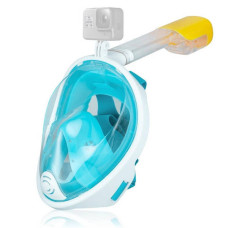 Маска для снорклінгу повнолицева Easybreath Зелена S/M