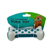 Гумова кісточка для собак TOOTH BRUSH DOG Бірюзова