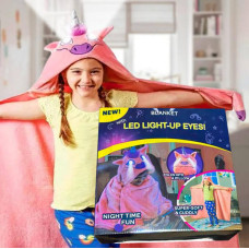Худі дитячий з очима-ліхтариками Led Light Up Рожевий