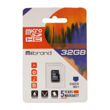 Карта пам'яті 32 Gb Class 10 MiBrand