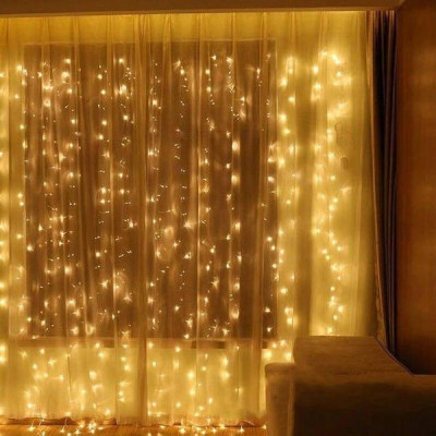 Гірлянда водоспад 320 LED 3m*2m Жовта