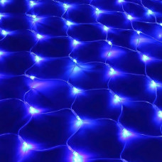 Гірлянда сітка прозорий провід 120LED 2*2м Біла