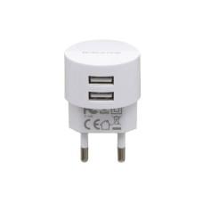 Адаптер BA23A 2USB Borofone Білий