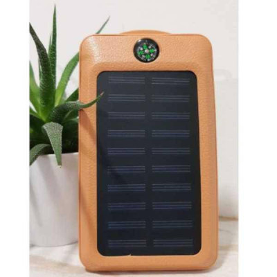 Power bank 50000mAh із сонячною панеллю Viaking N2 Коричневий