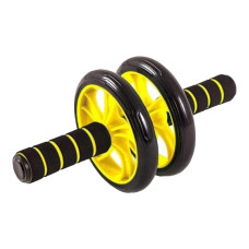 Фітнес колесо для преса Double Wheel Жовте