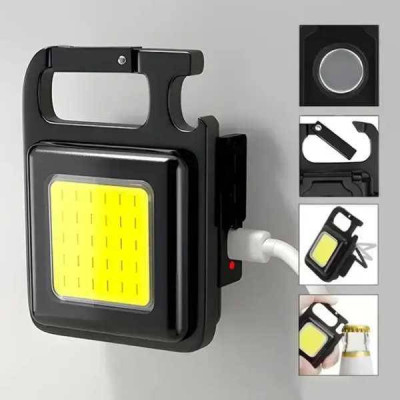 Ліхтар-брелок мультифункційний акумуляторний металевий Light BL-31-COB Чорний