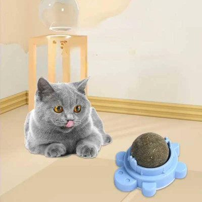 Кулька з котячою м'ятою на липучці Черепашка Блакитний