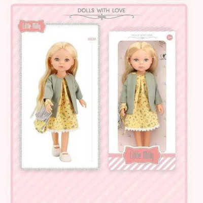 Лялька в жовтій сукні Little Milly 34см