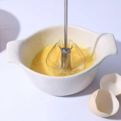 Ручний напівавтоматичний віночок Kitchen whisk Рожевий