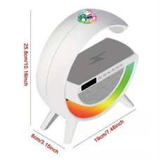 Нічник Smart Light з бездротовою зарядкою та Bluetooth + дискошар G2388A Білий