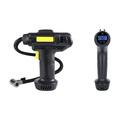 Компресор портативний з дисплеєм та USB зарядкою 12V/150PSI Чорний
