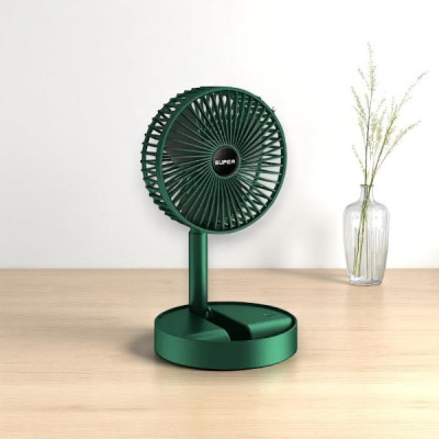Вентилятор міні акумуляторний Folding Fan Зелений