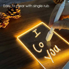 Дошка планер світлодіодна з маркером від USB 12,5*17,5 см Біла