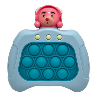 Іграшка антистрес Pop it PRO Ведмедик Блакитний