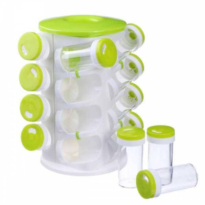 Карусель для спецій 16 ємностей Spice Rack Зелена