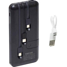 Power bank 50000mAh з проводами 3в1 Viaking N6 Чорний
