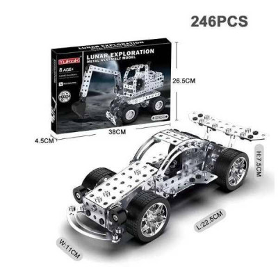 Конструктор металевий Спорткар 246 деталей Metal Assembly Model