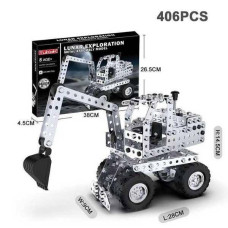 Конструктор металевий Екскаватор 406 деталей Metal Assembly Model