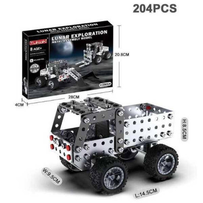 Конструктор металевий Вантажівка 204 деталі Metal Assembly Model