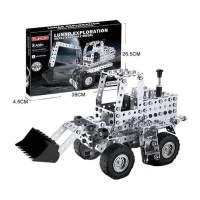 Конструктор металевий Бульдозер 430 деталей Metal Assembly Model