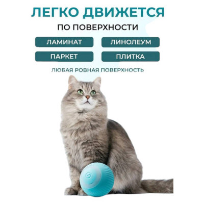 М'ячик інтерактивний для тварин Pet Gravity Блакитний