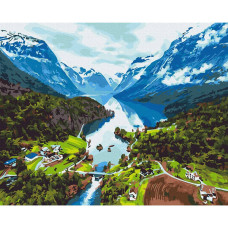 Картина за номерами Альпи BS28730