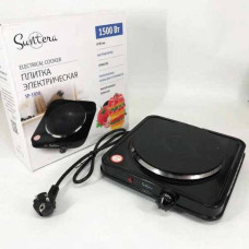 Плитка електрична Suntera SP-1930B 1500Вт 1 конфорка 18,5 см чавун Чорна