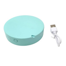 Дзеркало кругле з LED підсвічуванням Portable Rechargeable Синє