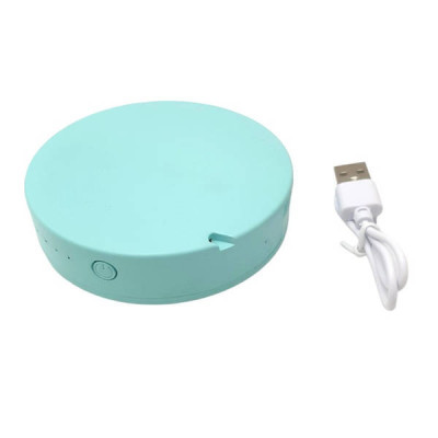 Дзеркало кругле з LED підсвічуванням Portable Rechargeable Синє