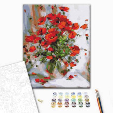 Картина за номерами Масляні маки BS52783