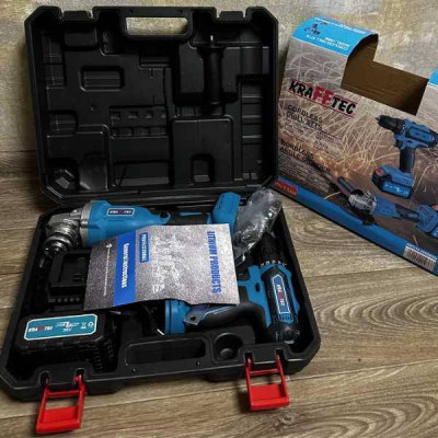 Набір акумуляторного інструменту Болгарка + Дриль-шуруповерт KRAFFTEC 36V