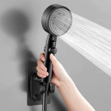Насадка для душу високого тиску 4 режими з кнопкою включення Shower Чорна