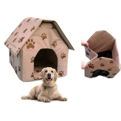 Будиночок для домашніх тварин Portable Dog House Бежевий