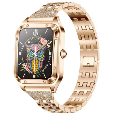 Смарт-годинник жіночий Smart Flower New Gold в коробці