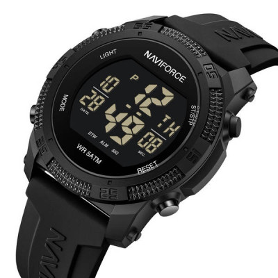 Годинник чоловічий тактичний Naviforce Europe Black