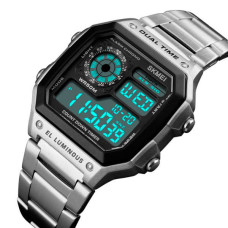 Годинник чоловічий тактичний Skmei Ripple Silver 1335S