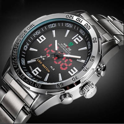 Годинник чоловічий тактичний Weide Standart Silver