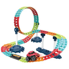 Трек гоночний 96 деталей із машинкою на батарейках Track Space Upgrade Version