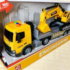 Набір Евакуатор з екскаватором зі звуком та підсвічуванням Engineering