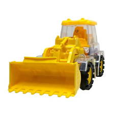 Іграшка Трактор із прозорим корпусом із підсвічуванням та звуком Truck Rotating Gear Жовтий
