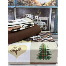 Постільна білизна Belizza Chrismas Фланель Бавовна Сімейний розмір