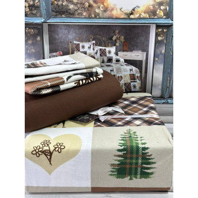 Постільна білизна Belizza Chrismas Фланель Бавовна Сімейний розмір